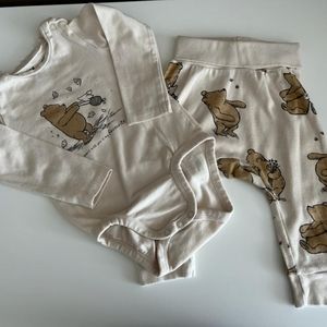 Baby Boy H&M Bodysuit Plus Pants 6 Months ORGANIC COTTON